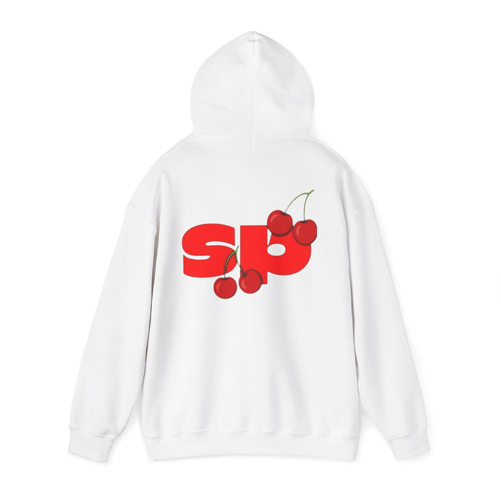 Cherry Logo Hoodie — Retro Red Steezy Pig Cherry Graphic Sweatshirt